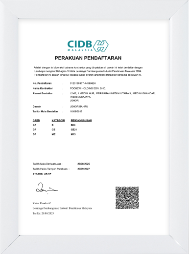 CIDB G7 Certificate